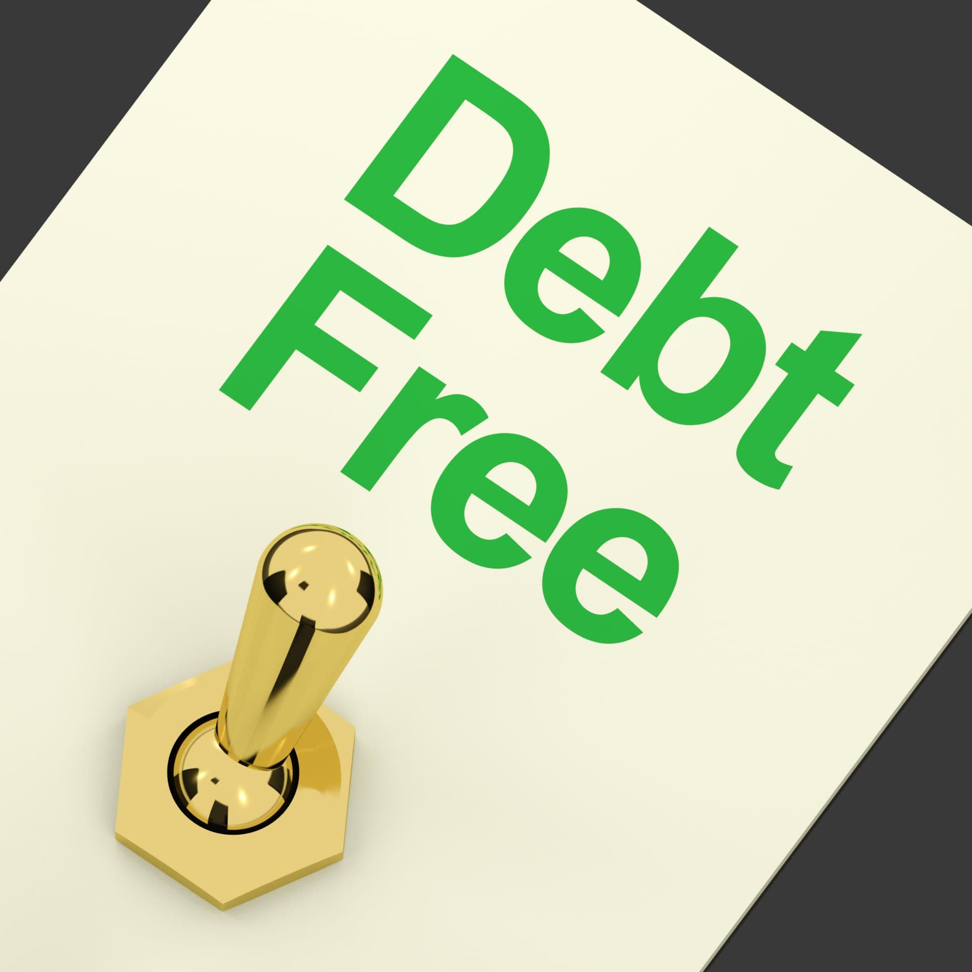 Switch showing recovery from debt to financial freedom