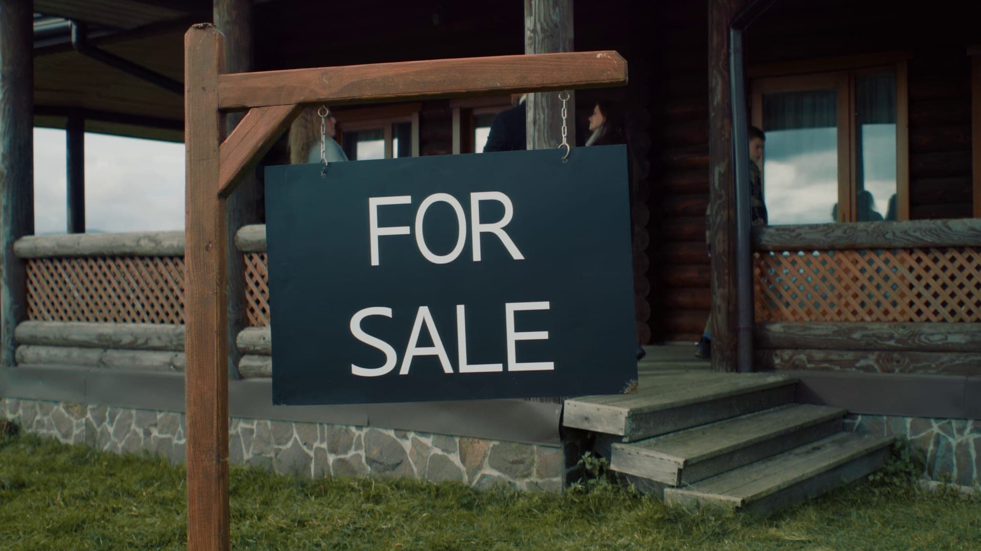 Real estate agent meeting with family