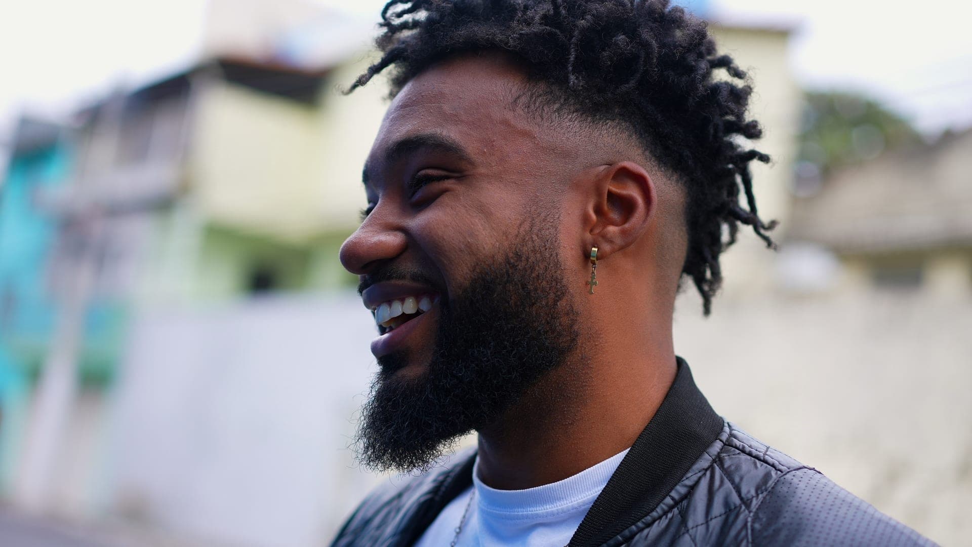 Young professional man in conversation